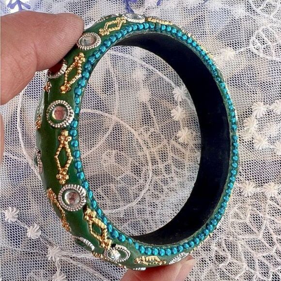 Fun Ornate Eastern Costume Bangle - Picture 5 of 6